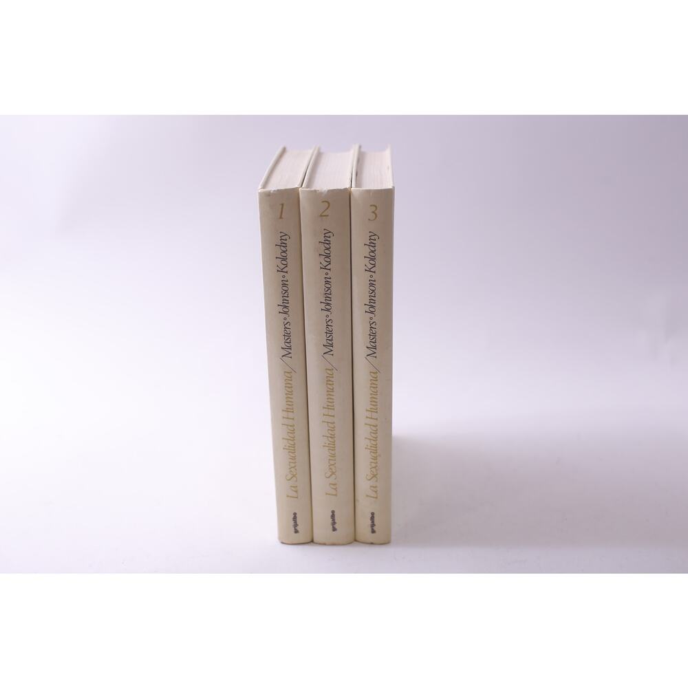 La Sexualidad Humana, 3 Vol, Spanish, Masters, Johnson, Kolodny, ~ 250811-WH 501